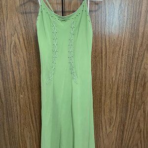 Max Studio Special Edition Slip Dress, Green, Size Medium